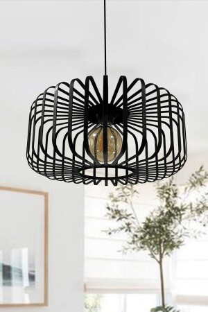 Sante Black Pendant Lamp Chandelier Indoor Lighting Decorative Kitchen Hall Cafe Office BMM7183 - Bamyum