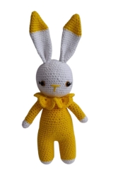 Sarı Miniş Tavşan Uyku Arkadaşı Amigurumi Organik Oyuncak Opsarıminiştavşan - OYUNCAKPARK