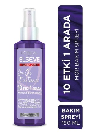 Sarı Saç Kurtarıcı Mor Sıvı Bakım Kremi - Elseve