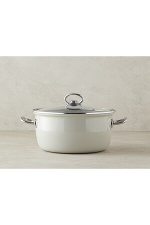 Sartagi Enameled Frying Pan Beige - English Home