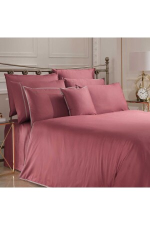 Sartoria Cotton Satin King Size Egyptian Cotton Duvet Cover Set Pink V12 Sarev - Sarev