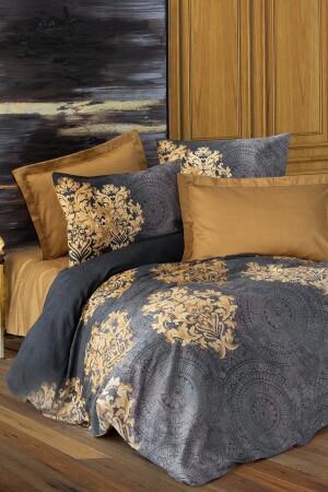 Saten Çift Kişilik Nevresim Takımı Jadira Bej 8680108063354 - Cotton Box