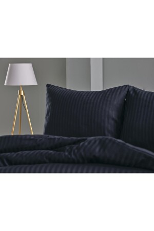 Satin Artline Bettbezug-Set Schwarz – Doppelbett 2Q9NTKSTAR0020004 - Doqu Home
