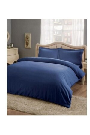 Satin Double Duvet Cover Set Basic Saks BC101390 - Taç