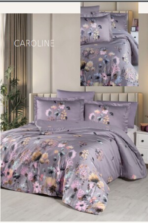 Satin Duvet Cover Set Double * Caroline Satin Duvet Cover Set - Ecosse