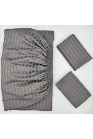Satin-Spannbettlaken + bezogener Kissenbezug (hohe Eckentiefe) ***Neuester Trend*** - Pınarhome Collectıon