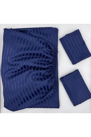 Satin-Spannbettlaken + bezogener Kissenbezug (hohe Eckentiefe) ***Neuester Trend*** - Pınarhome Collectıon