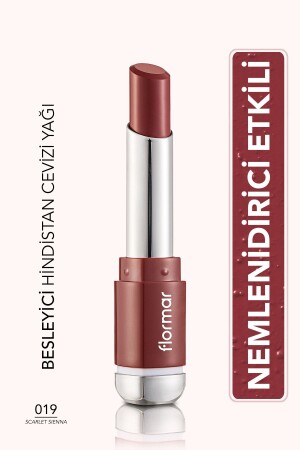 Satinierter, strukturierter Lippenstift – Prime N Lips Lippenstift – 019 Scarlet Sienna – 8690604364503 0313054 - Flormar