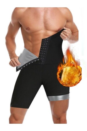 Sauna-Shorts Men's Corset High Waist Sauna Thermal Shorts with Toning and Firming Effect Mystirik - Mistirik