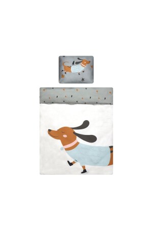 Sausage Dog Duvet Cover Set - (poplin - 100 X150 Cm) 8682169331700 - Larisa & Pumpkin