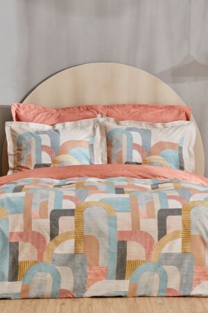 Sava 100% Cotton Double Duvet Cover Set Beige - Karaca Home