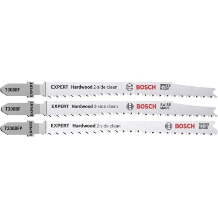 Saw blades BOSCH Expert Hardwood 2-side clean T308BF/BFP, 3 pcs. - Bosch Accessories