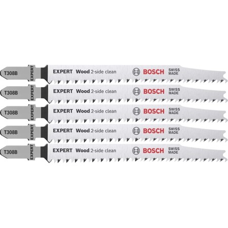 Saw blades BOSCH Expert Wood 2-side clean T 308 B, 5 pcs. - Bosch Accessories