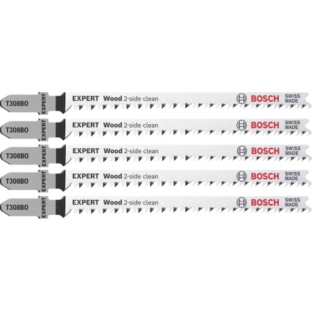 Saws BOSCH Expert Wood 2-side clean T 308 BO, 5 pcs. - Bosch Accessories
