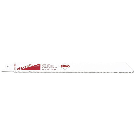 Saws RUKO 8933 HSS 225x18x1,25mm Z10-14tpi - Ruko