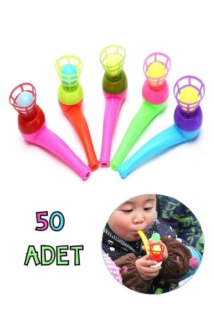 Saxophone Ball Blowing Game Popit Educational Toy Saxophone 50 Pieces A1 - Mankii Oyuncak