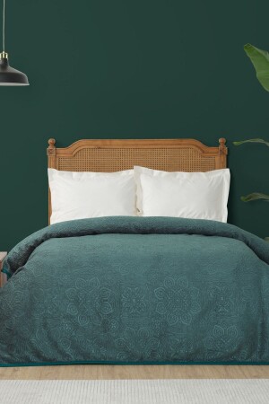 Scala Haki Tek Kişilik Embosy Battaniye UYSL0007729 - Karaca Home