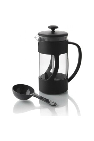 Scaled Filter Coffee Glass Herbal Tea Glass Frech Press 350 ml frenc12 - Genel Markalar
