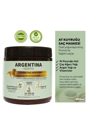 Schachtelhalm-Arganöl-Haarmaske – Spülung 500 ml - Argentina Keratin