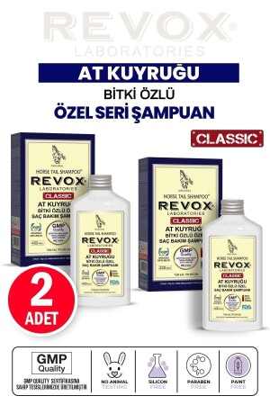 Schachtelhalm-Pflanzenextrakt-Shampoo zur Vorbeugung von Haarausfall, 400 ml, 2 Stück - Revox