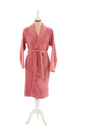 Schal-Bademantel für Damen in Rosa - Özdilek