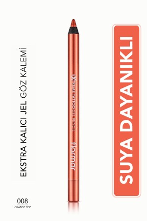 Schimmernder permanenter Augenstift (ORANGE) – Extreme Tattoo Gelstift – 008 Orange Pop – 8682536041157 255372 - Flormar