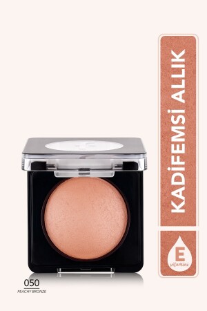 Schimmerndes gebackenes Rouge – Baked Blush-On – 050 Peachy Bronze – 8682536051477 - Flormar