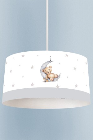 Schlafender Bär gemusterter Kinder- und Babyzimmer-Hängelampen-Kronleuchter Tlav-278 TLAV-278 - Talia Home