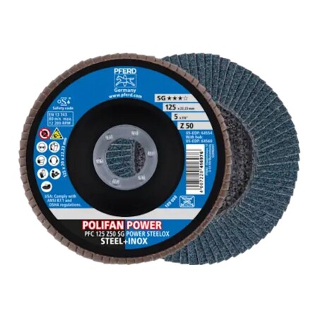 Schleifscheibe PFERD PFC125 Z50 SG Power Steelox - Pferd