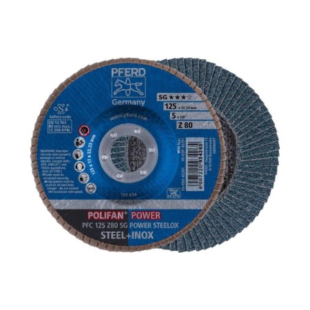 Schleifscheibe PFERD PFC125 Z80 SG Power Steelox - Pferd