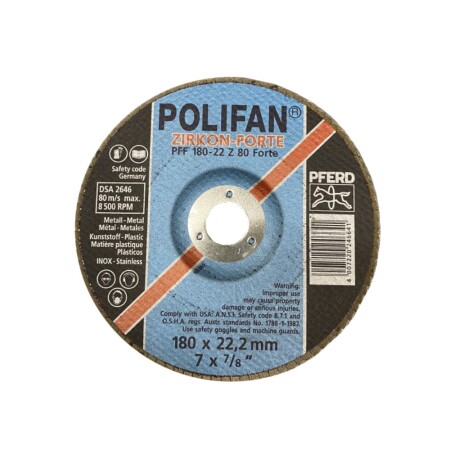 Schleifscheibe PFERD PFF180 Z 80 SGP-Spezial - Pferd