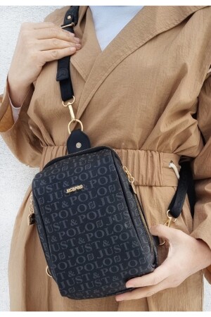Schwarze Bodybag für Damen - Just Polo