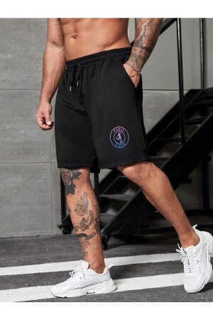Schwarze Herrenshorts bedruckt - Daxis Sportwear Company