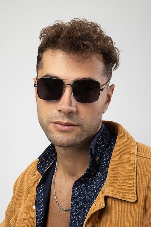 Schwarze Pilotenmodell-Damensonnenbrille PL21UG001R09 - Polo55