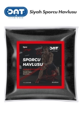 Schwarzes Sportler-Sport-Trainingshandtuch, Fitnessstudio, Fitness, Platten, Boxen, Tennis, Sporthandtuch, 100 % Baumwolle, 50 x 90 cm. ATHLETE-TOWEL-001 - DAT35