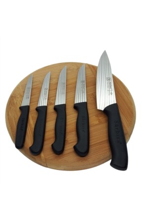 Schwarzes Sürmene Kochmesserset 5-teilig - Sürbisa