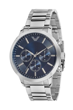 Schwarzes Zifferblatt, silberfarbenes Armband, Herren-Armbanduhr ÇENÇEN01002 - ÇENÇEN