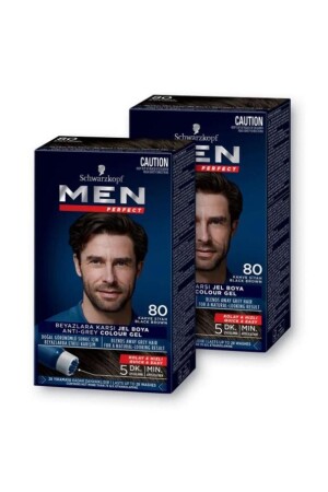 Schwarzkopf Hair Dye 80 - Brown Black - Men Perfect