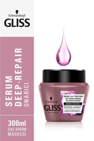 Schwarzkopf Serum Deep Repair Hair Care Mask 300 Ml - Gliss