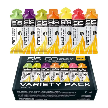 Science in Sport GO Isotonic Energy Gel Variety Pack (7 x 60 ml, Multiple) - Science in Sport