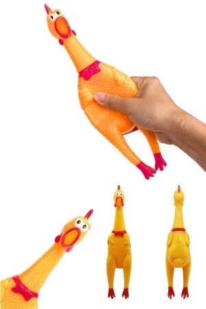 Screaming Screaming Rooster Chicken Chick Dog Cat Screaming Sound Toy 30 Cm - Shrilling Chicken - Şeker Adası