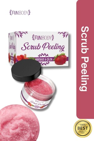 Scrup Body & Hand Peeling 250 Ml Hibiscus Strawberry Flavored - Funbody