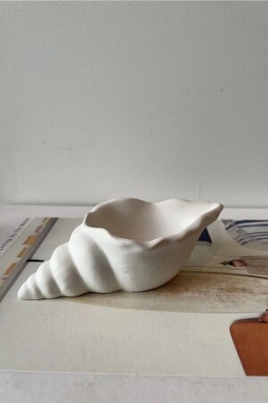 Sea Shell Decorative Candle Holder - Jewelry Plate - Organizer White - Sooa
