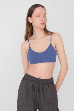 Seamless Crop Athlete with Chest Pad A6009-k1 - Addax