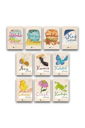 Seasons and Nature Set (6 MONTHS-3 YEARS) 10 Books 10300000 - Kumdan Kale Yayınları