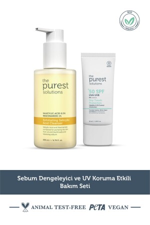 Sebum balancing and UV protection effective care set TPS188 - The Purest Solutions