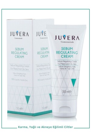 Sebum Dengeleyici Ve Nemlendirici Krem - Karma Yağlı Ve Akneye Eğilimli Ciltler 50 ml 8682665350014 01 002 - JUVERA Cosmeceuticals
