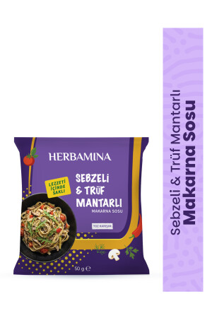 Sebzeli & Trüf Mantarlı Makarna Sosu 50 gr - Herbamina
