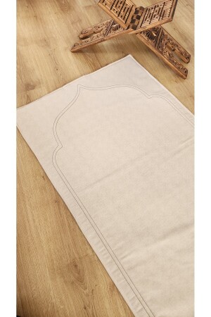 Seccade Naturel Düz Ham Keten Yumuşak Iç Dolgulu 70x115 Sade Ç1 - Altinpamuk