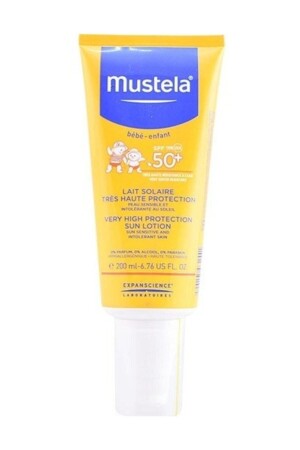 Sehr hohe Schutzlotion Spf 50+ 200 ml Baby-Sonnenlotion 3504105031541 - Mustela